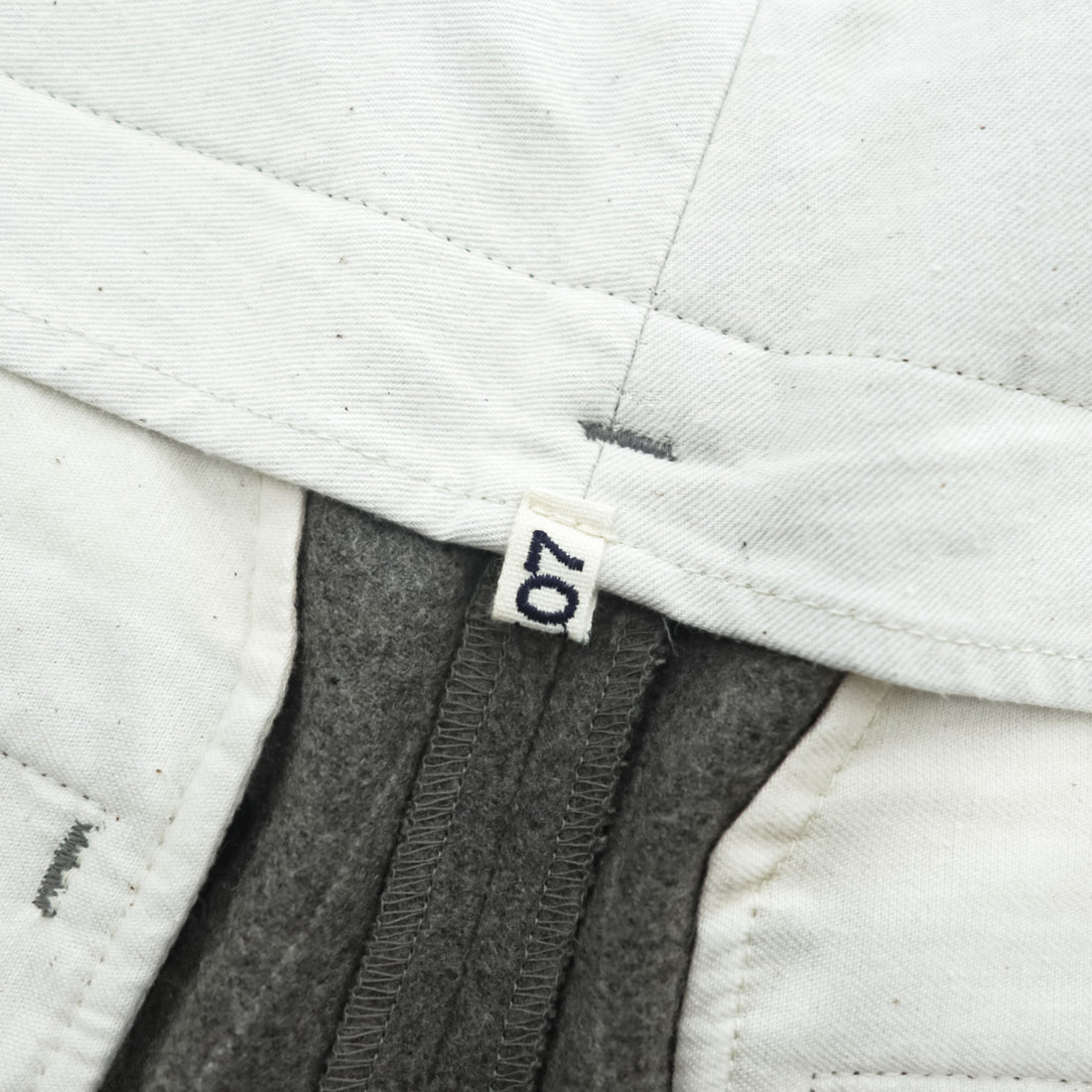 KHOKI 日本製 カシミヤ ワイドパンツ ラップパンツ スラックス M グレー ストライプ Wrap Trousers 22aw-p-05-gray