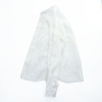 INDIVIDUALIZED SHIRTS リネン 長袖 ボタンダウンシャツ L ホワイト USA製 epaulet別注