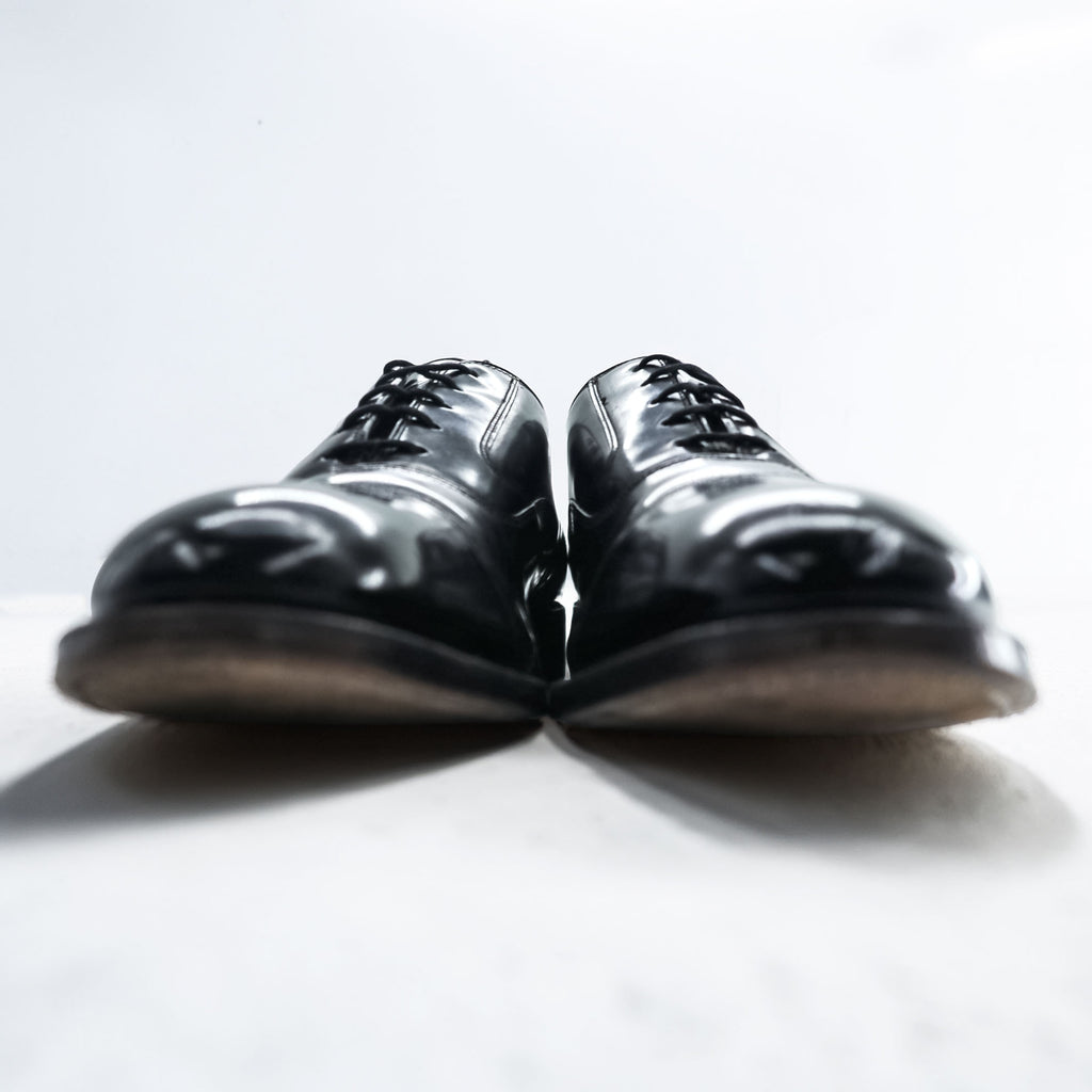 JOHNSTON&MURPHY レザー ドレスシューズ 革靴 28cm ストレートチップ 内羽根 オックスフォード HAND CRAFTED 9832 110 0802V