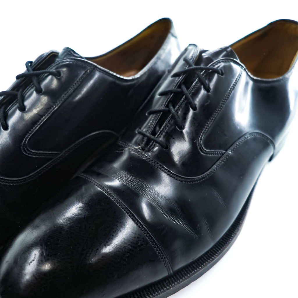 JOHNSTON&MURPHY レザー ドレスシューズ 革靴 28cm ストレートチップ 内羽根 オックスフォード HAND CRAFTED 9832 110 0802V