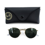 Ray-Ban RB3447 Round Metal 001 Gold Frame Green Lens Sunglasses 50-21 145 Unisex