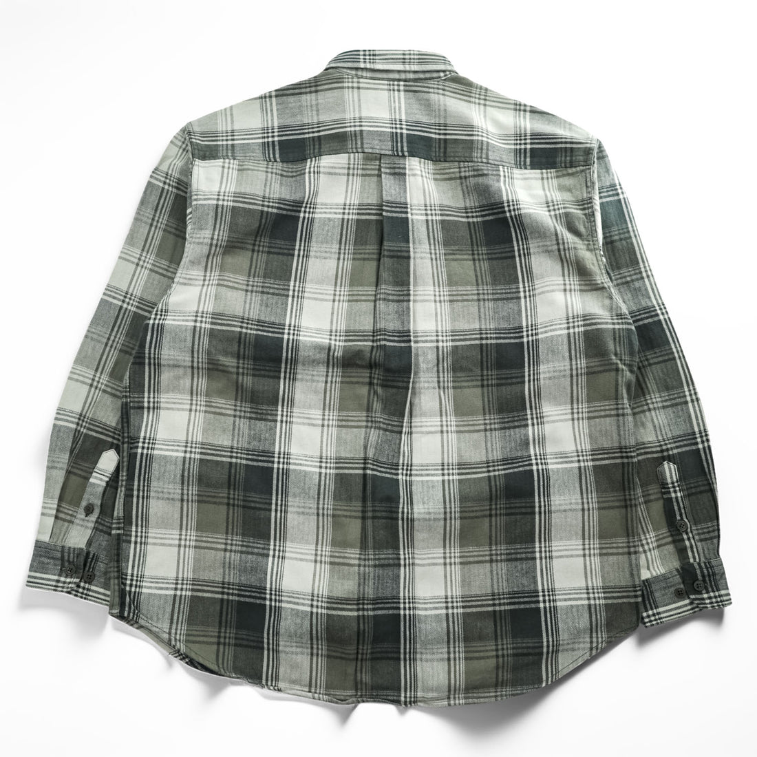 Eddie Bauer 90年代 ヴィンテージ フランネル 長袖チェックシャツ XL カーキ ベージュ Bainbridge Plaid LEGEND