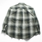 Eddie Bauer 90年代 ヴィンテージ フランネル 長袖チェックシャツ XL カーキ ベージュ Bainbridge Plaid LEGEND