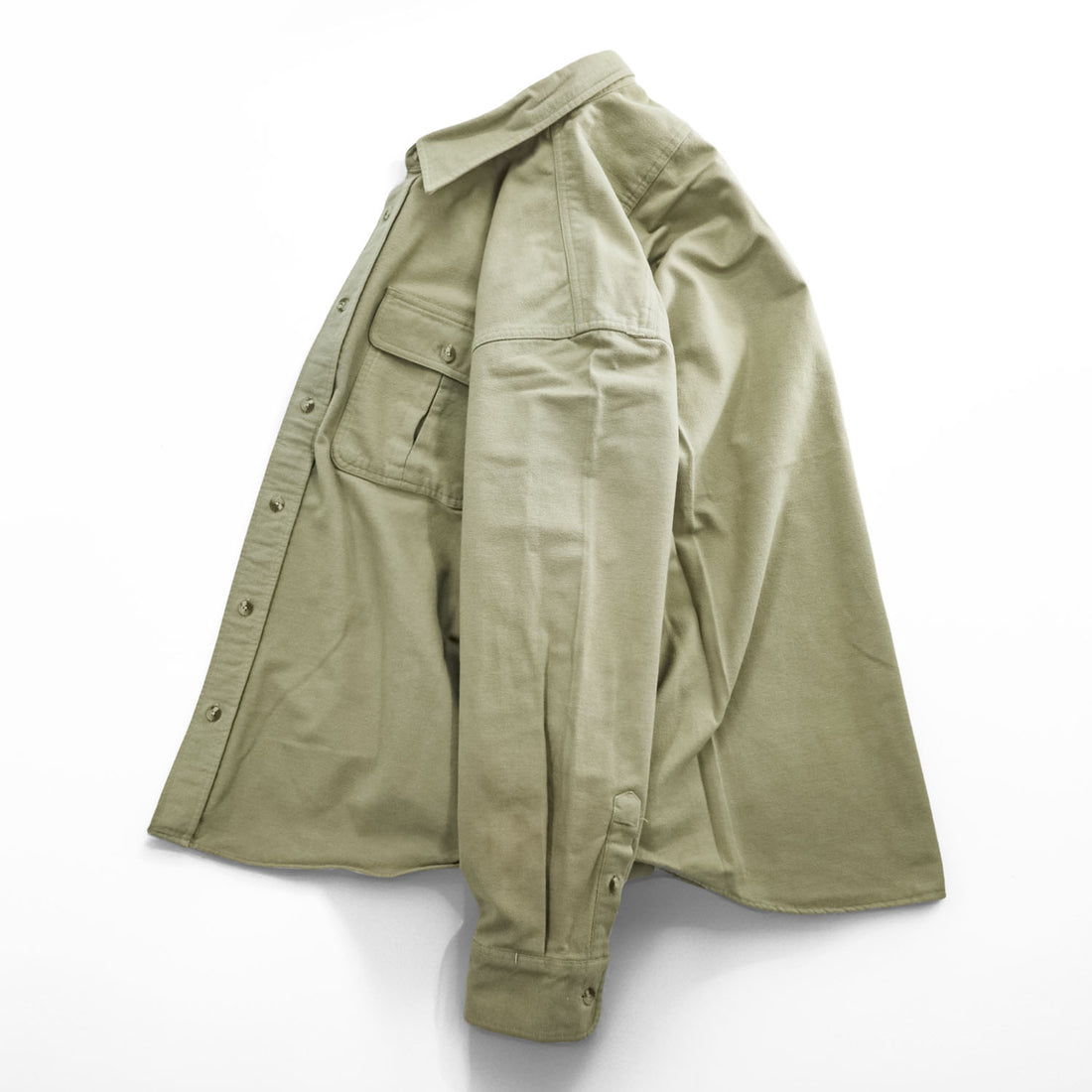 Cabela's 90年代 ヴィンテージ モールスキン 長袖ワークシャツ XL ベージュ 胸ポケット ブルガリア製