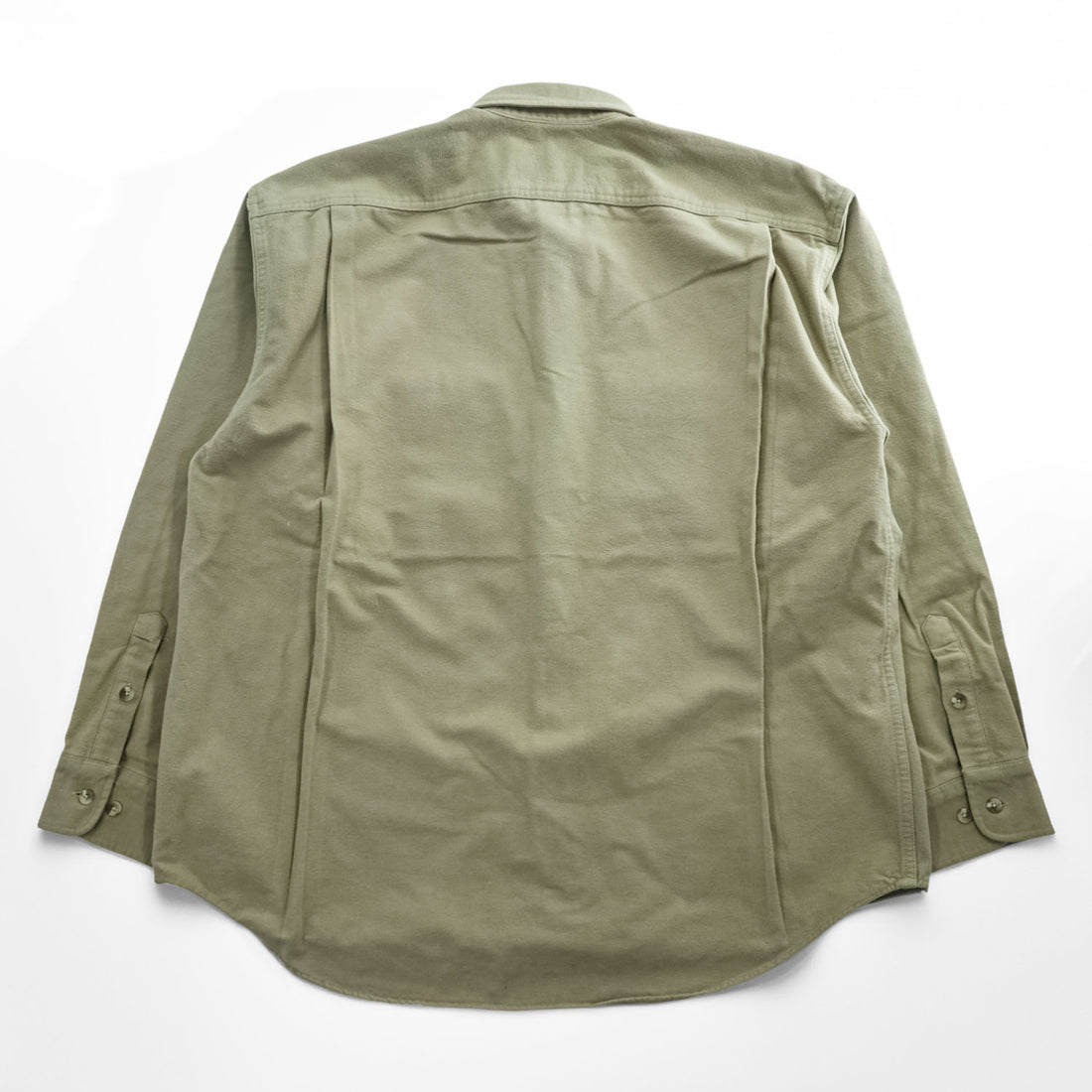 Cabela's 90年代 ヴィンテージ モールスキン 長袖ワークシャツ XL ベージュ 胸ポケット ブルガリア製