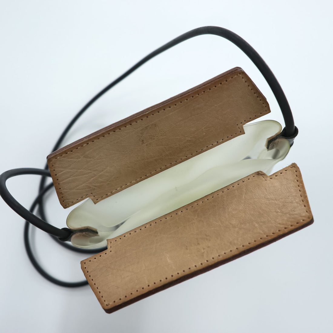 macromauro shoulder bag, black, brown, benromo