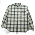 carhartt フランネル 長袖チェックシャツ XL グレー ホワイト ORIGINAL FIT ビッグサイズ 104451