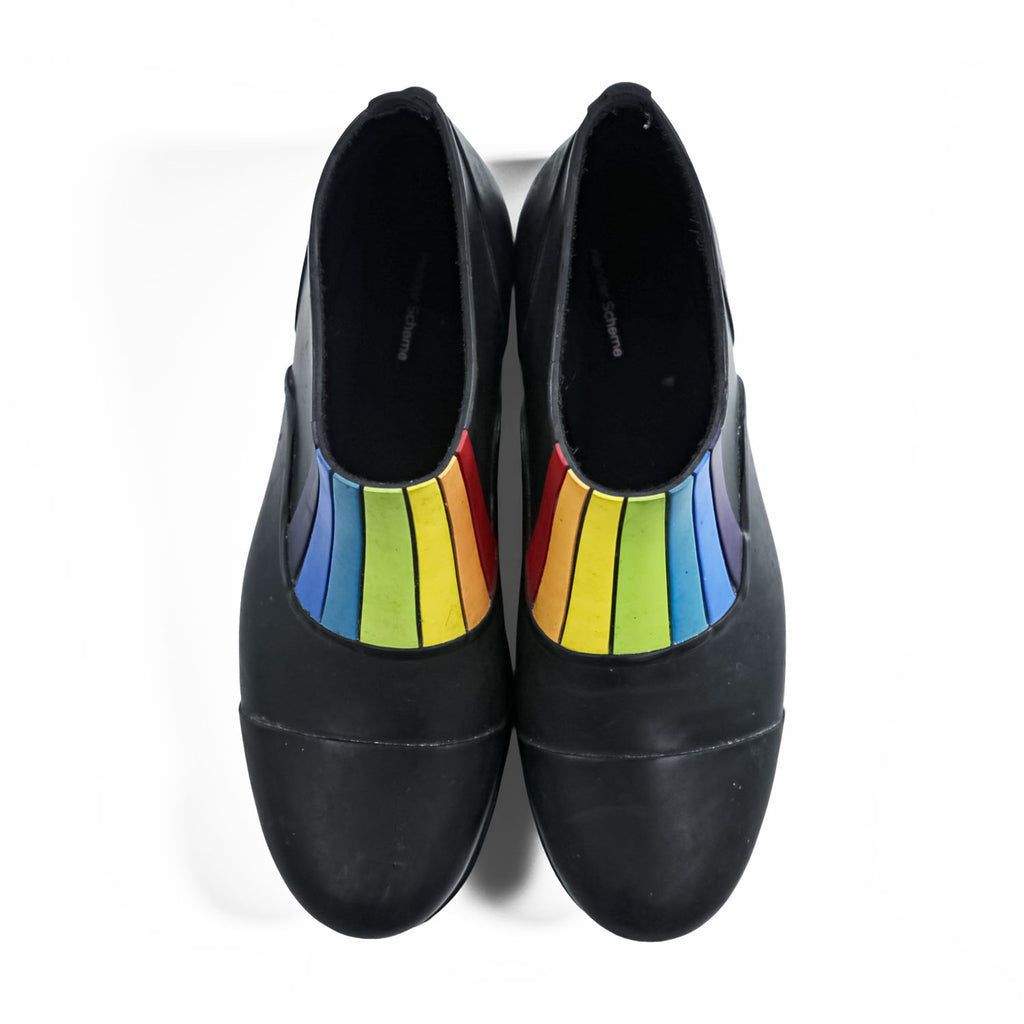 Hender Scheme レインブーツ PARALLEL/FRONT GORE レインボー 27cm ~ 27.5cm マルチカラー ブラック 防水 RAINBOW size:5