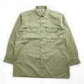 Dickies 長袖 ワークシャツ L ベージュ 胸ポケット ボックスシルエット WL574KH