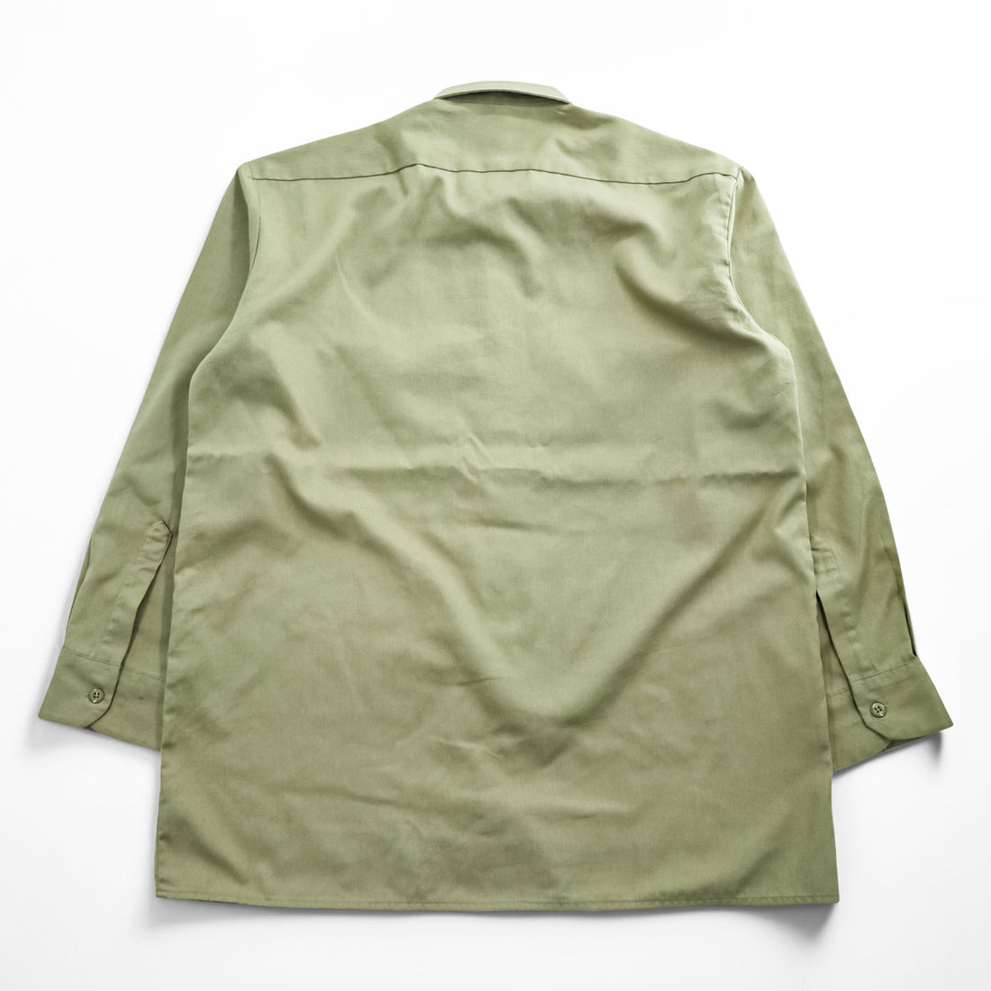 Dickies 長袖 ワークシャツ L ベージュ 胸ポケット ボックスシルエット WL574KH