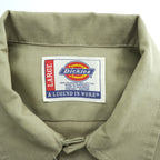 Dickies 長袖 ワークシャツ L ベージュ 胸ポケット ボックスシルエット WL574KH