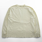 AURALEE 日本製 コットンニット SUPER HARD TWIST KNIT P/O ロングスリーブ カットソー M ホワイト A7SP01HT