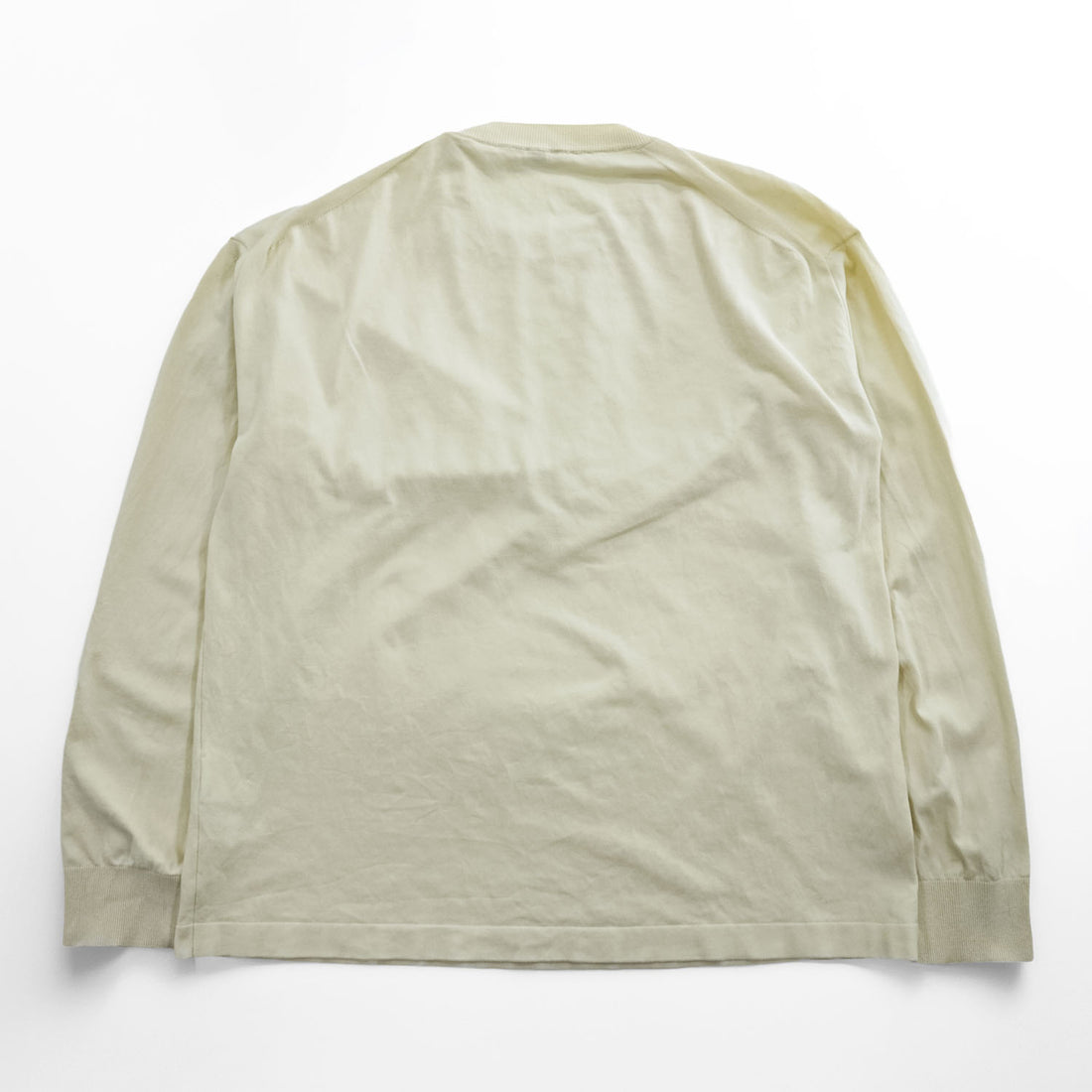 AURALEE 日本製 コットンニット SUPER HARD TWIST KNIT P/O ロングスリーブ カットソー M ホワイト A7SP01HT