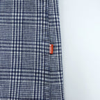 HUGO BOSS 長袖チェックシャツ XL ブルー 日本製生地 コンビ 切替 グレンチェック