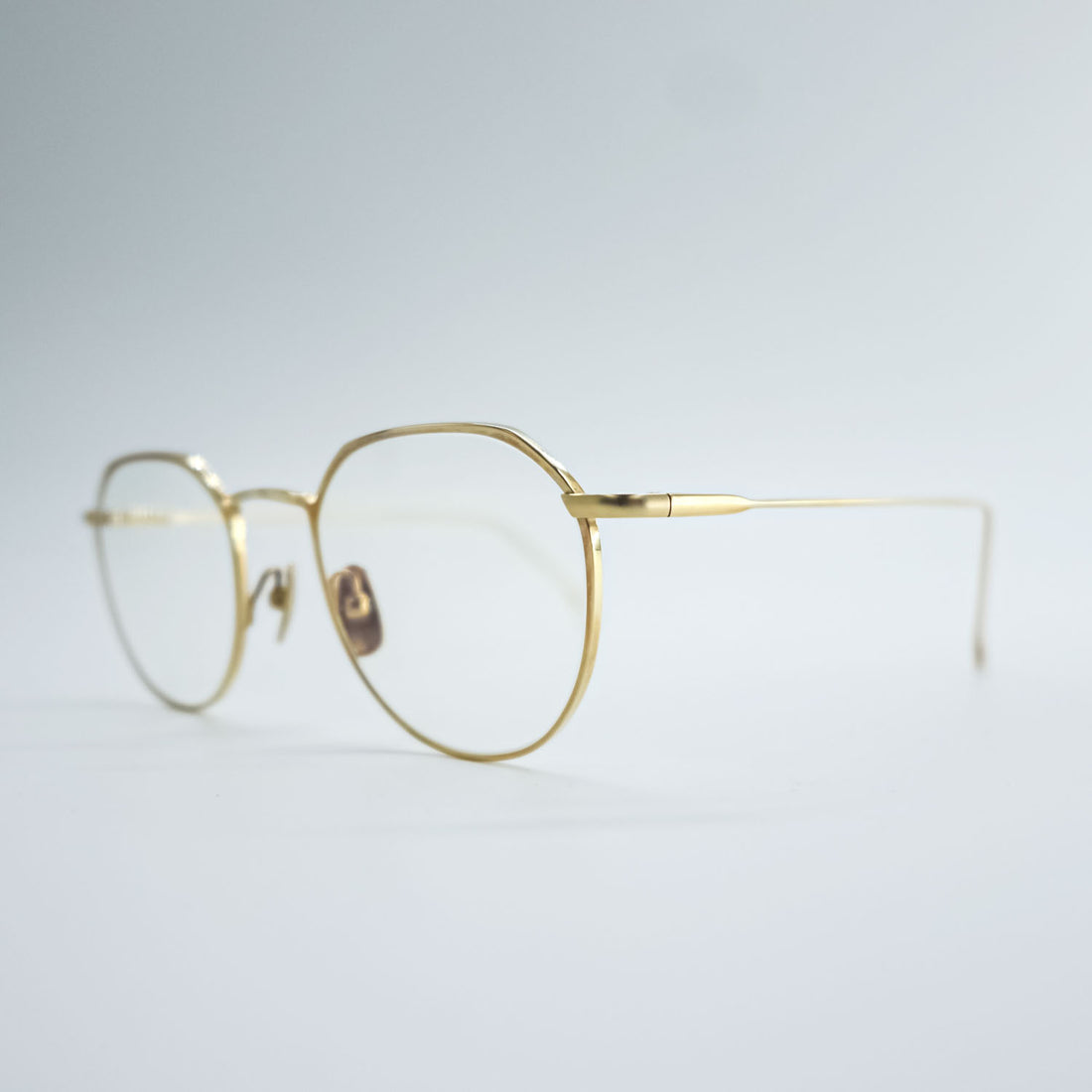 YELLOWS PLUS Eyeglasses Gold Metal Frame KEMP C-7
