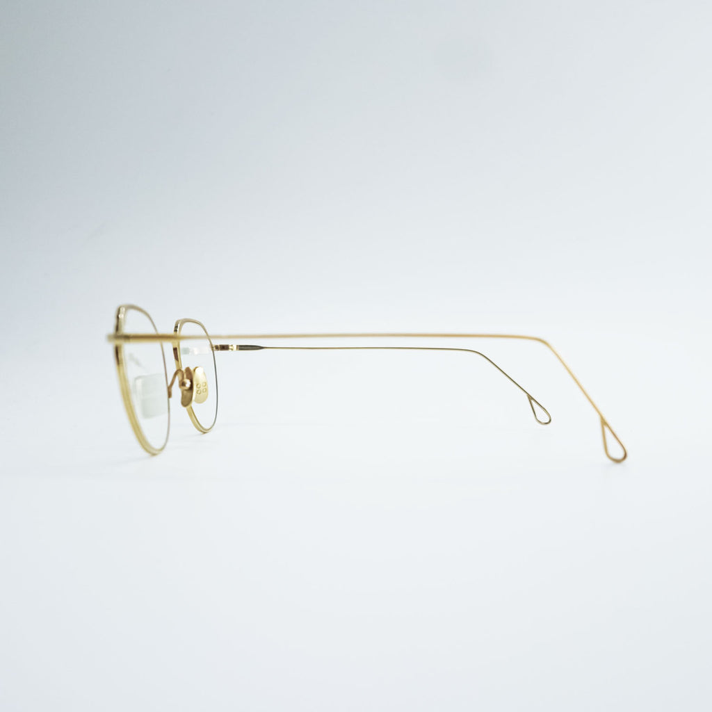 YELLOWS PLUS Eyeglasses Gold Metal Frame KEMP C-7
