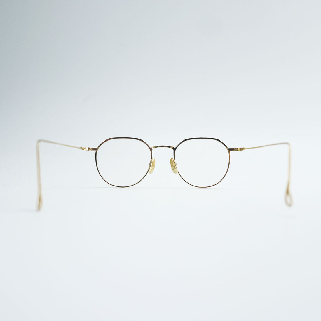 YELLOWS PLUS Eyeglasses Gold Metal Frame KEMP C-7