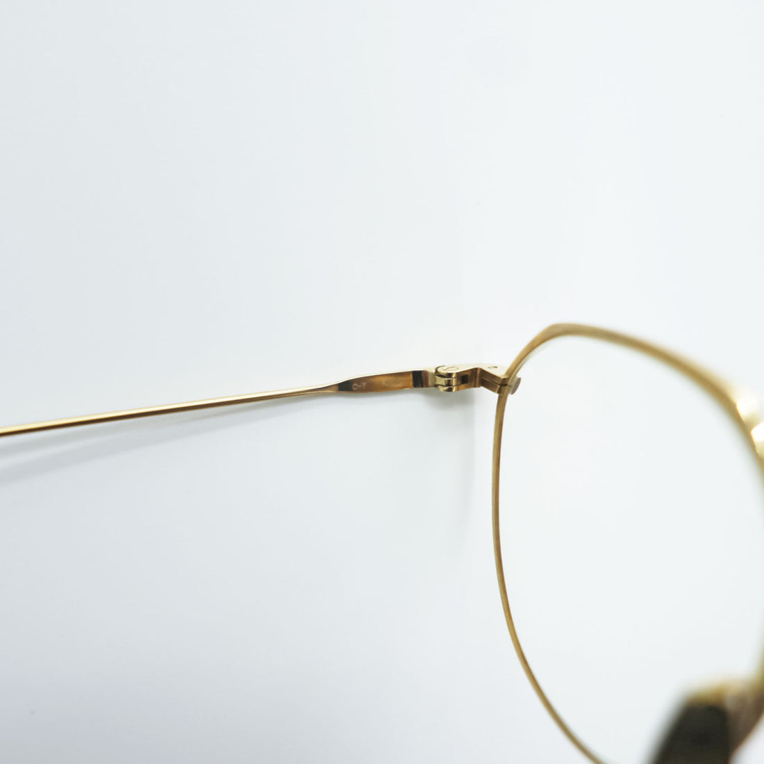 YELLOWS PLUS Eyeglasses Gold Metal Frame KEMP C-7