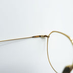 YELLOWS PLUS Eyeglasses Gold Metal Frame KEMP C-7