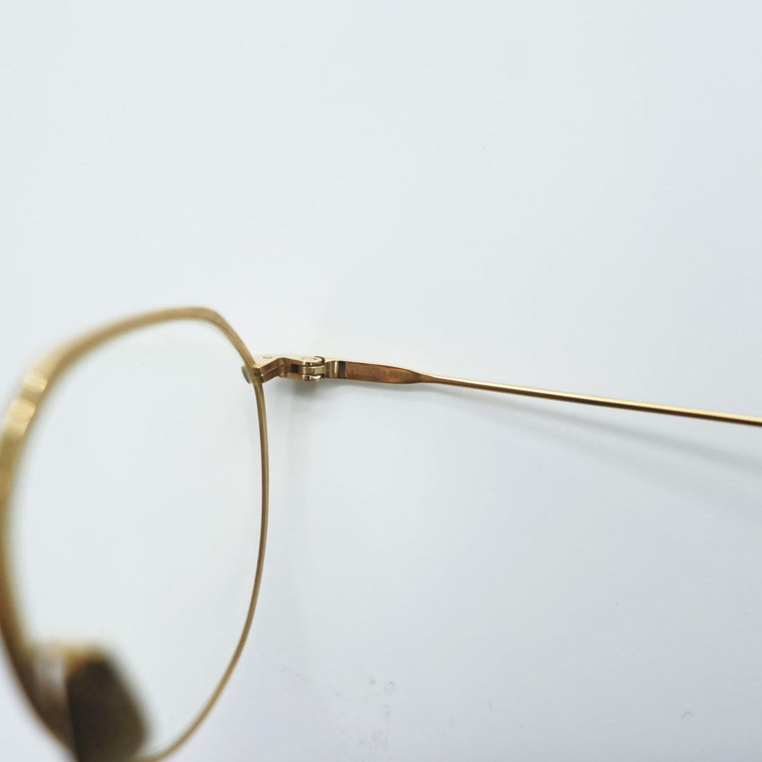 YELLOWS PLUS Eyeglasses Gold Metal Frame KEMP C-7