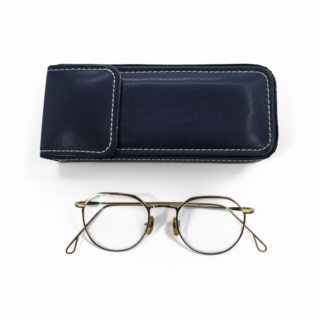 YELLOWS PLUS Eyeglasses Gold Metal Frame KEMP C-7