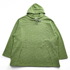 gourmet jeans 日本製 プルオーバー ロングパーカー FREE グリーン LONG PARKA ビッグシルエット GR-2206 カンガルーポケット