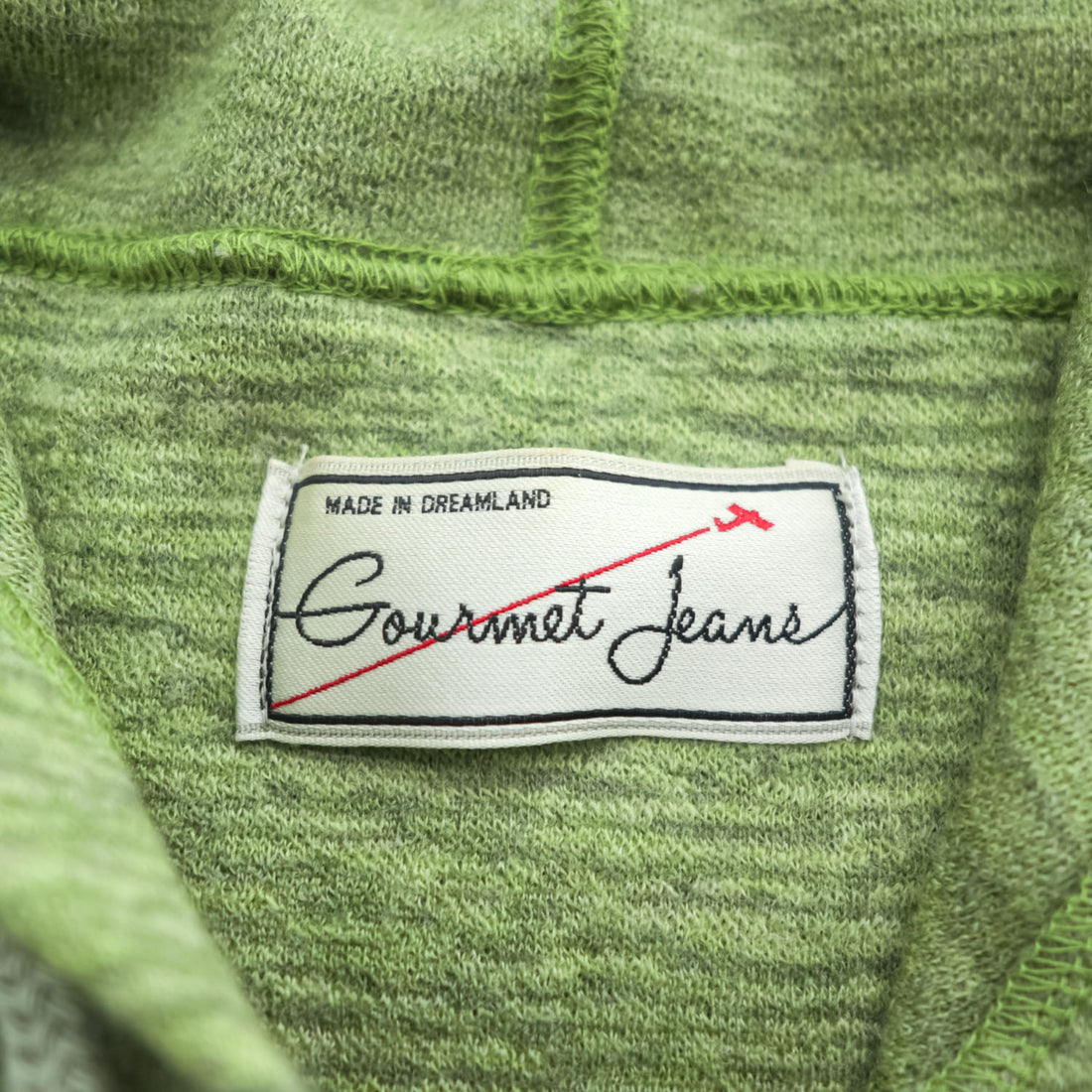gourmet jeans 日本製 プルオーバー ロングパーカー FREE グリーン LONG PARKA ビッグシルエット GR-2206 カンガルーポケット