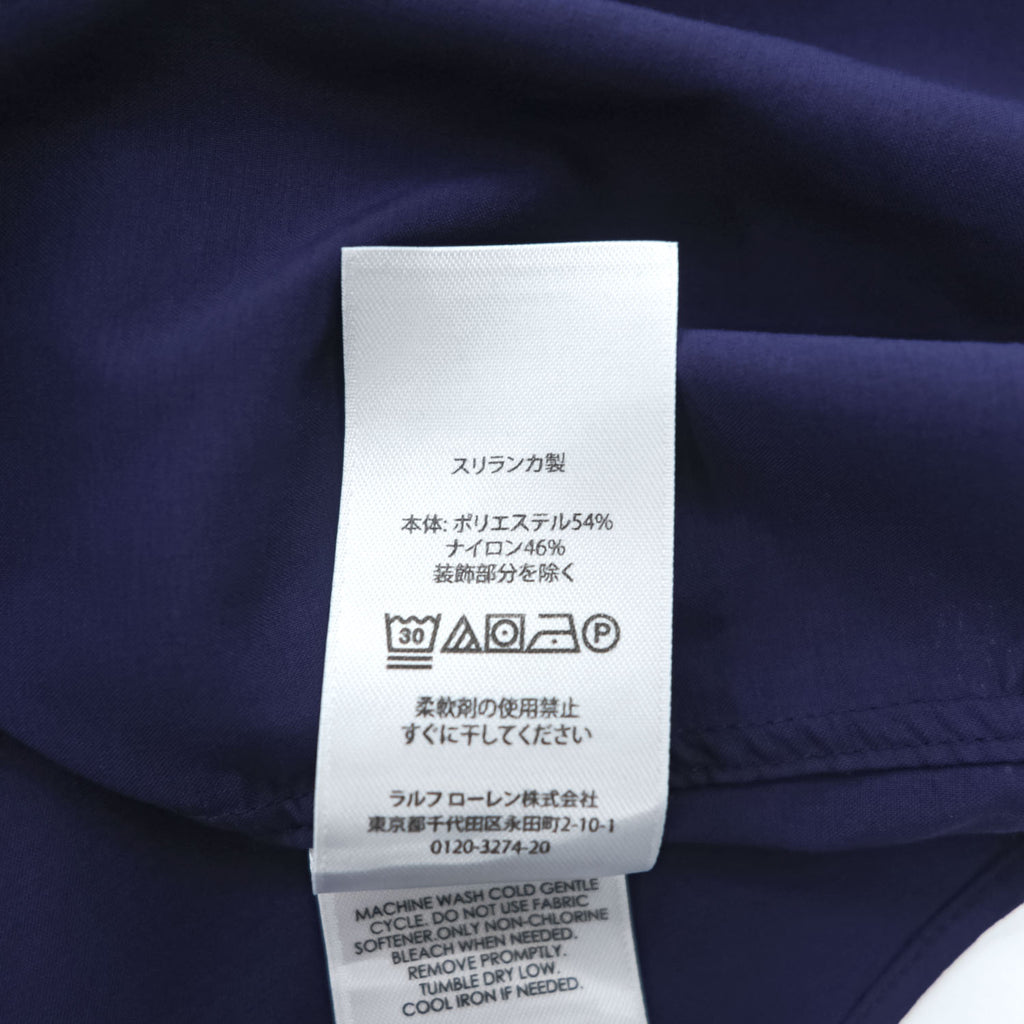 Ralph Lauren 長袖 ボタンダウンシャツ XL ネイビー SLIM FIT PERFORMANCE スモールポニー ロゴ 刺繍 ドライ