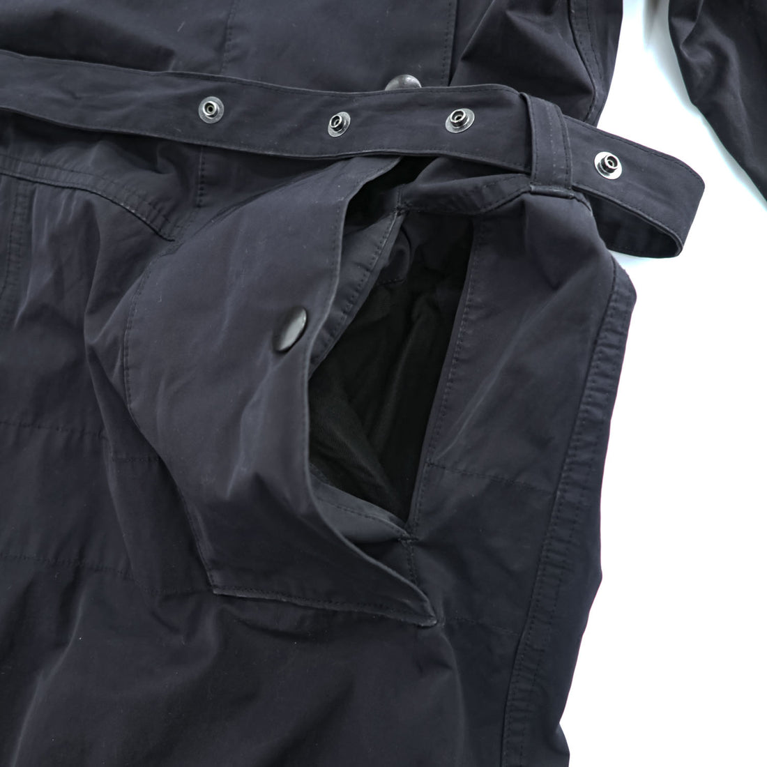 YOKE 日本製 ジャンプスーツ MILITARY JUMP SUIT オールインワン ツナギ L フード着脱 ベルト付 ドローコード YK23FW0532A0