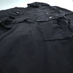YOKE 日本製 ジャンプスーツ MILITARY JUMP SUIT オールインワン ツナギ L フード着脱 ベルト付 ドローコード YK23FW0532A0