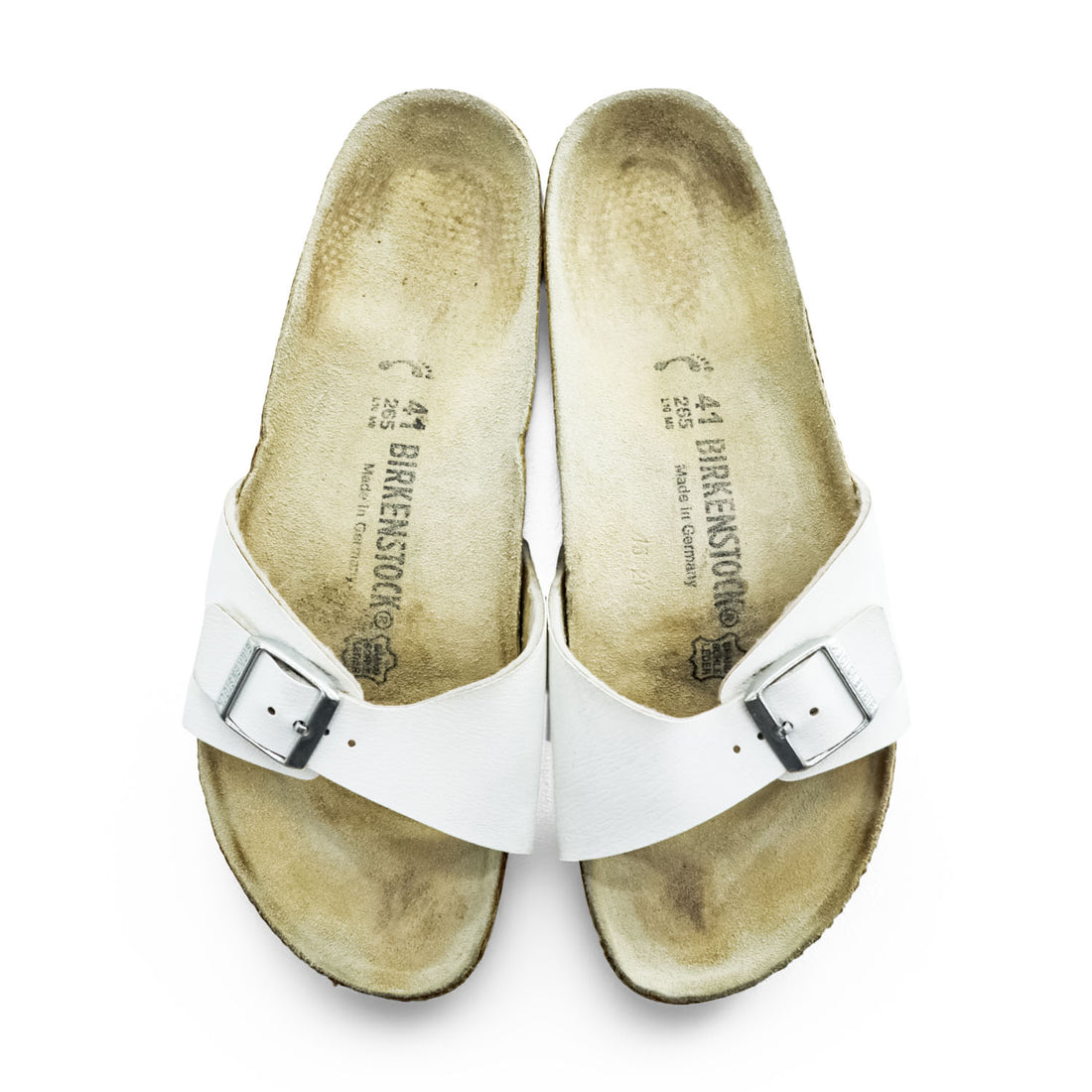 BIRKENSTOCK ドイツ製 Madrid マドリッド スライド サンダル 26.5cm ホワイト EVAソール