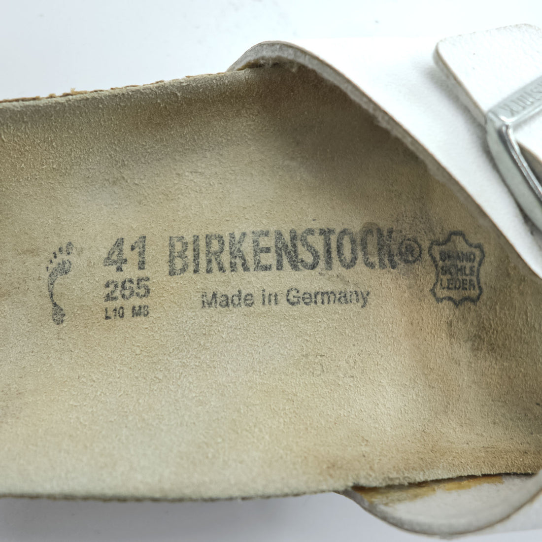 BIRKENSTOCK ドイツ製 Madrid マドリッド スライド サンダル 26.5cm ホワイト EVAソール