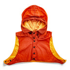 OUR LEGACY Summer Snow Hood Vest FREE Orange A2238SER Portugal Made