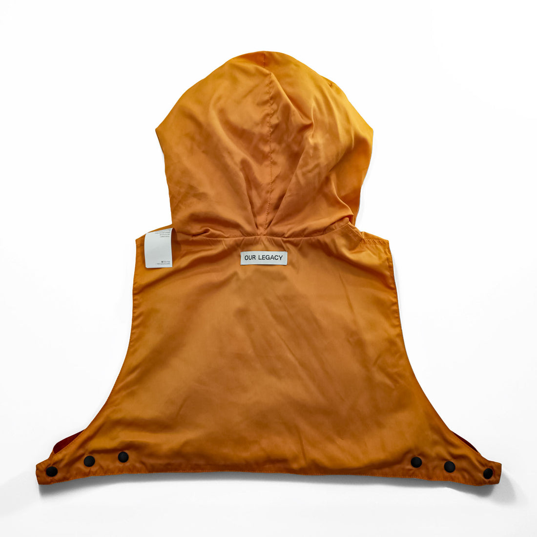 OUR LEGACY Summer Snow Hood Vest FREE Orange A2238SER Portugal Made