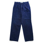 Levi's 90年代 ヴィンテージ 日本製 2タック プリーツ OFFICER デニム トラウザーズ スラックス パンツ L インディゴ ブルー 24417-12