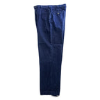 Levi's 90年代 ヴィンテージ 日本製 2タック プリーツ OFFICER デニム トラウザーズ スラックス パンツ L インディゴ ブルー 24417-12
