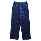 Levi's 90年代 ヴィンテージ 日本製 2タック プリーツ OFFICER デニム トラウザーズ スラックス パンツ L インディゴ ブルー 24417-12