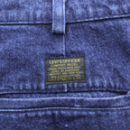 Levi's 90年代 ヴィンテージ 日本製 2タック プリーツ OFFICER デニム トラウザーズ スラックス パンツ L インディゴ ブルー 24417-12