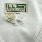 L.L.Bean 80年代 USA製 ヴィンテージ スリーピング シャツワンピース M ホワイト ヘンリーネック