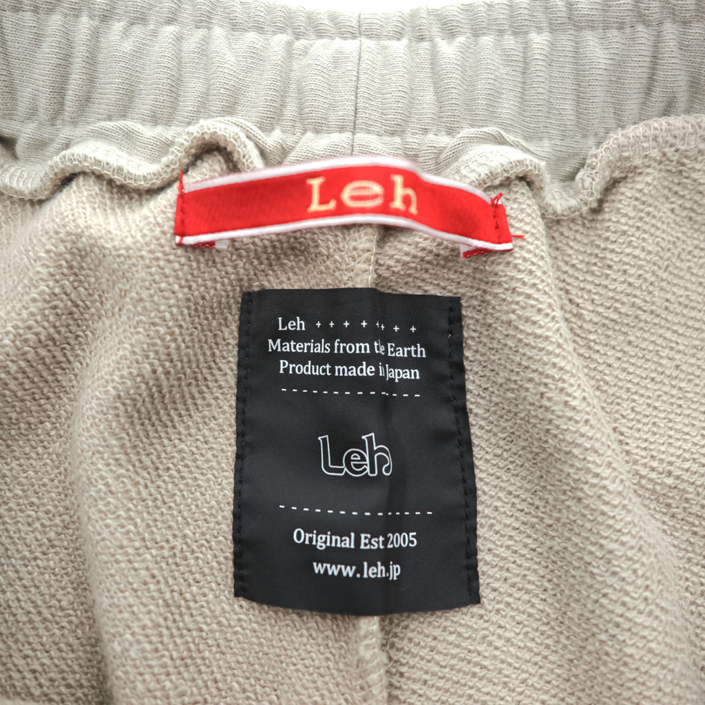 Leh LEH-1031 Sweat Layered Easy Pants Beige Cotton Poly Skirt Layered Pants Size M