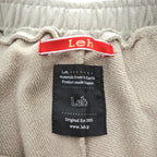 Leh LEH-1031 Sweat Layered Easy Pants Beige Cotton Poly Skirt Layered Pants Size M