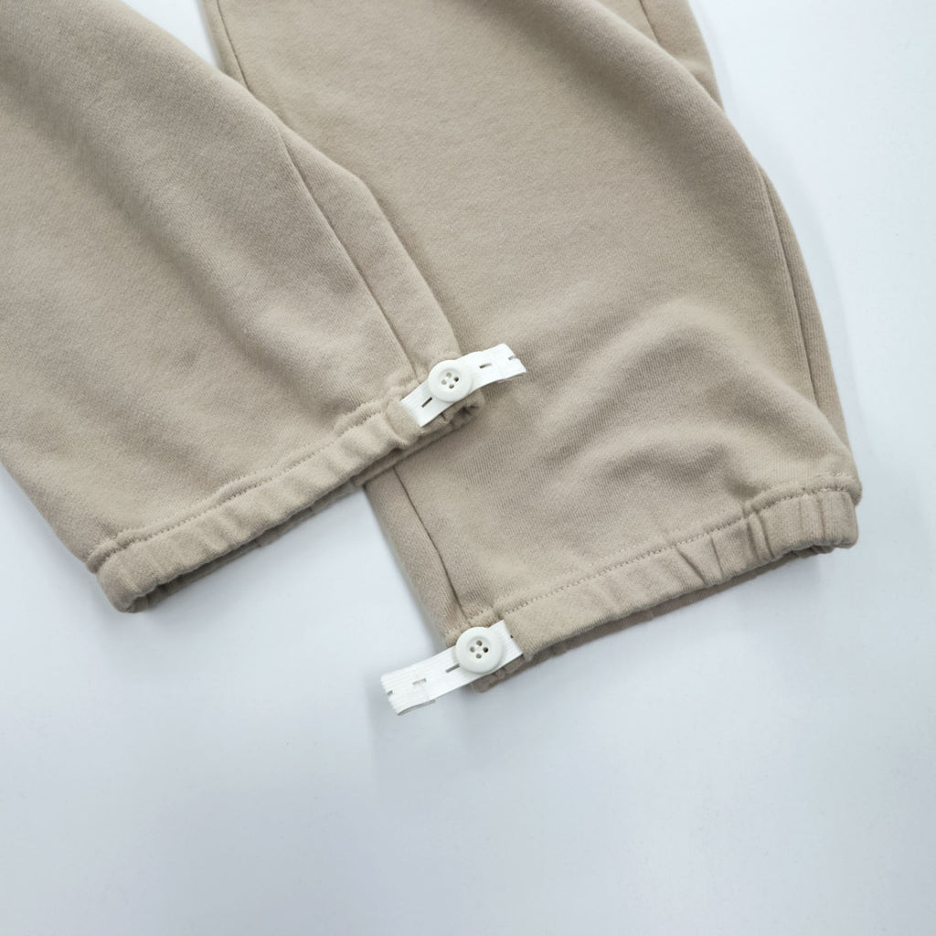 Leh LEH-1031 Sweat Layered Easy Pants Beige Cotton Poly Skirt Layered Pants Size M