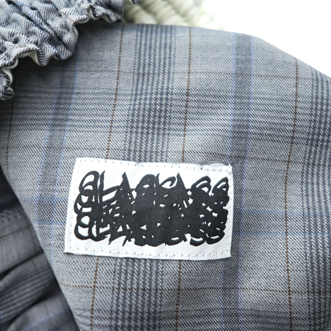 CLASS (POOL BY CLASS) Japan Made Wide Pants 2 Gray Checked SUBMARINE PANTS CCCA15UNIB