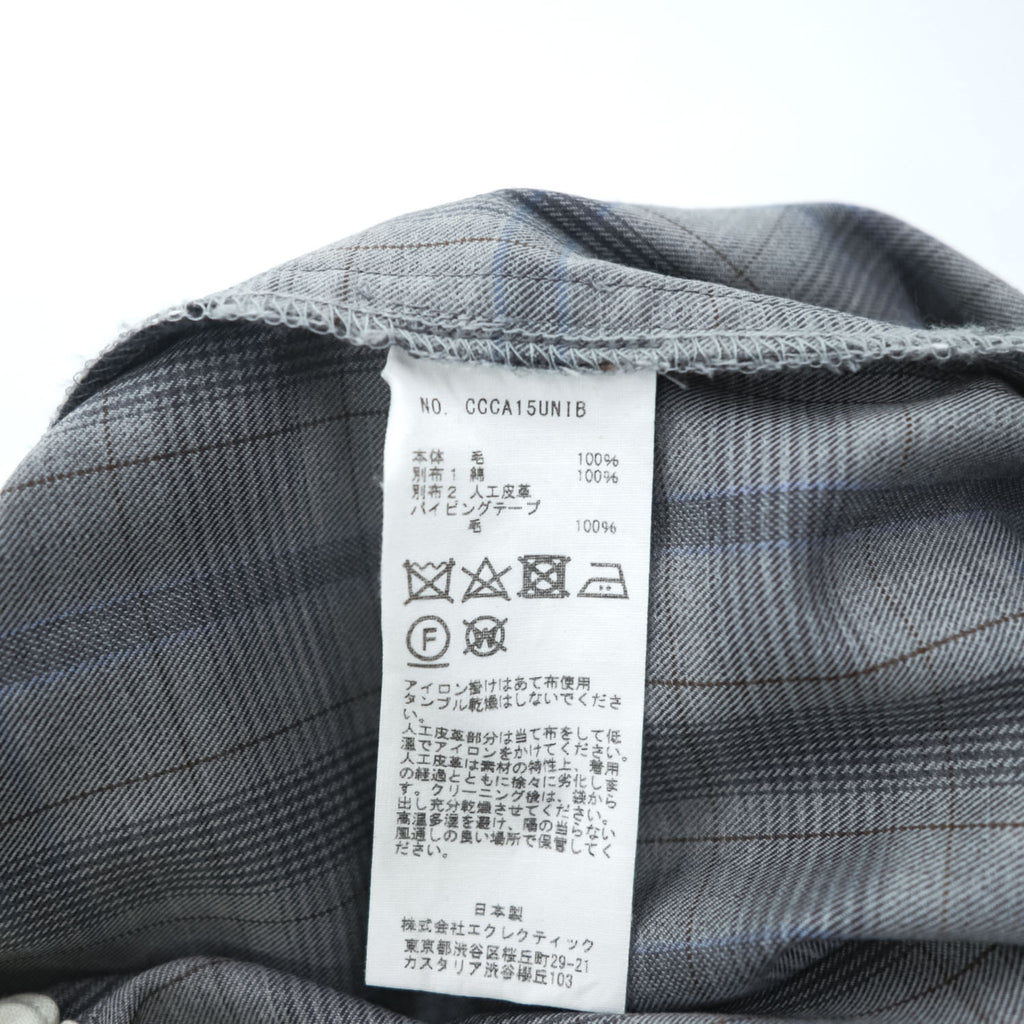 CLASS (POOL BY CLASS) Japan Made Wide Pants 2 Gray Checked SUBMARINE PANTS CCCA15UNIB