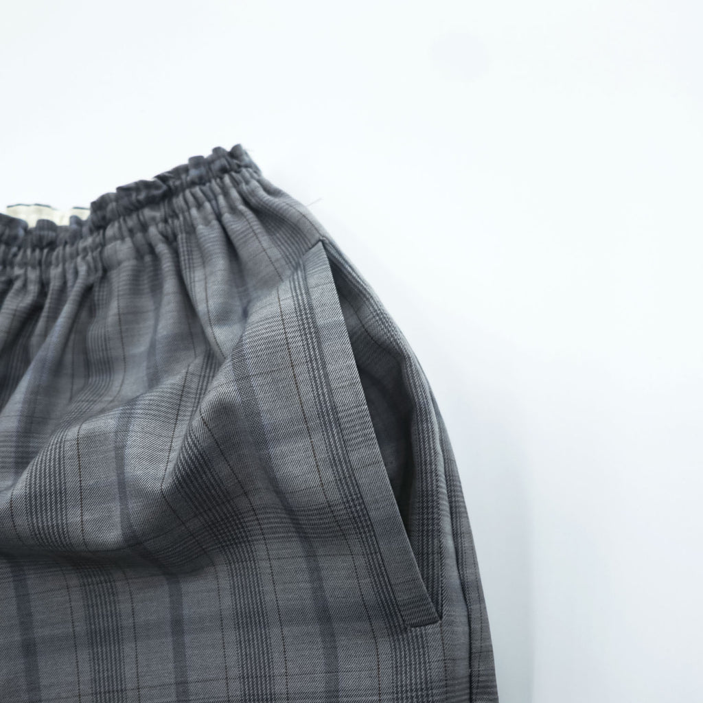 CLASS (POOL BY CLASS) Japan Made Wide Pants 2 Gray Checked SUBMARINE PANTS CCCA15UNIB