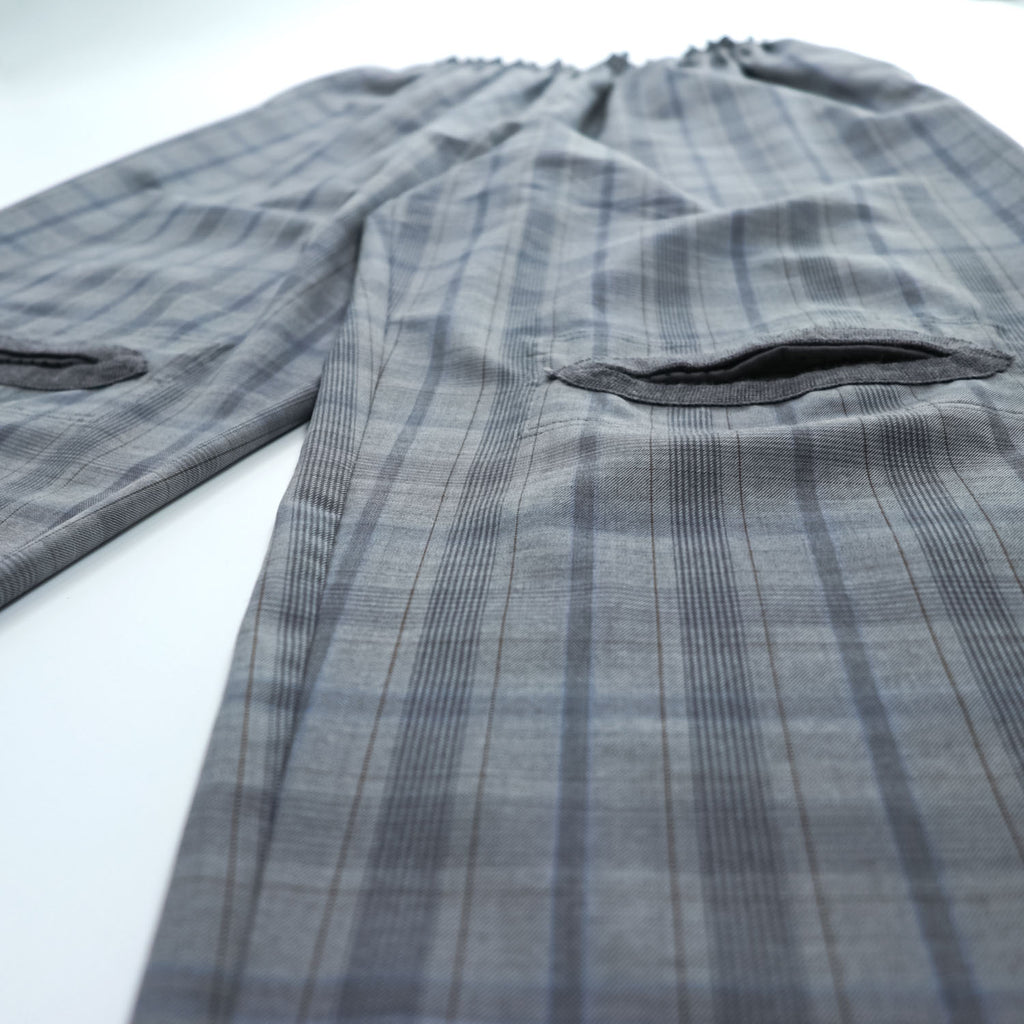 CLASS (POOL BY CLASS) Japan Made Wide Pants 2 Gray Checked SUBMARINE PANTS CCCA15UNIB