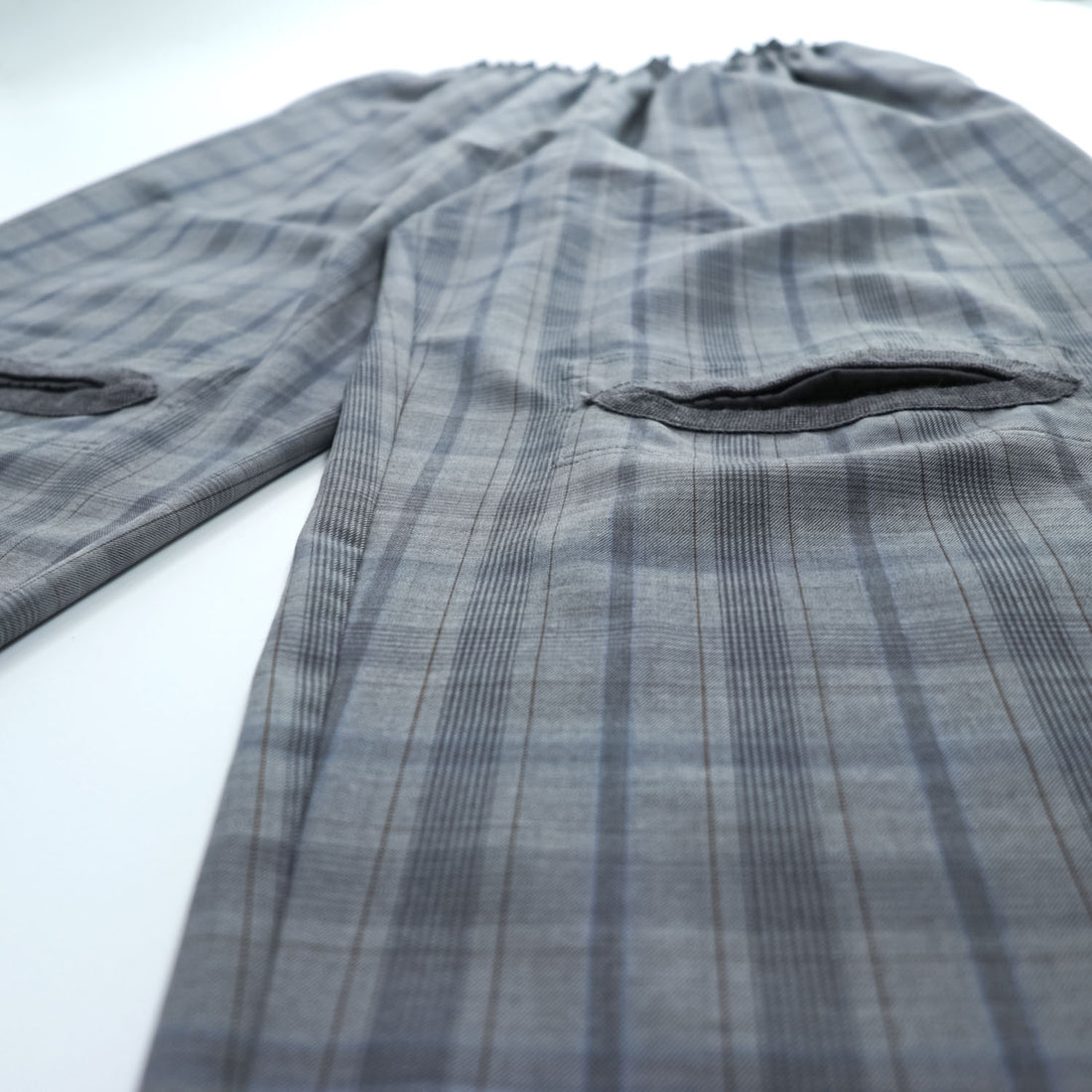 CLASS (POOL BY CLASS) Japan Made Wide Pants 2 Gray Checked SUBMARINE PANTS CCCA15UNIB