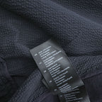 COS Textured Cotton Blend Zip Blouson Jacket Navy Blue Harrington Style Size M Made in Turkey