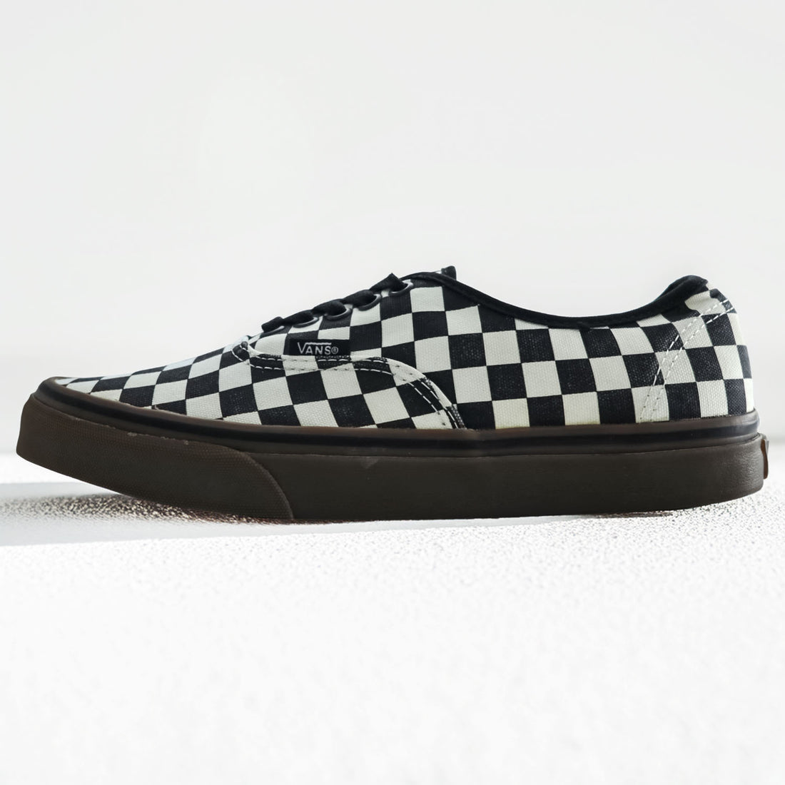 VANS オーセンティック AUTHENTIC ローカットスニーカー 27cm キャンバス フラッグチェック ガムソール