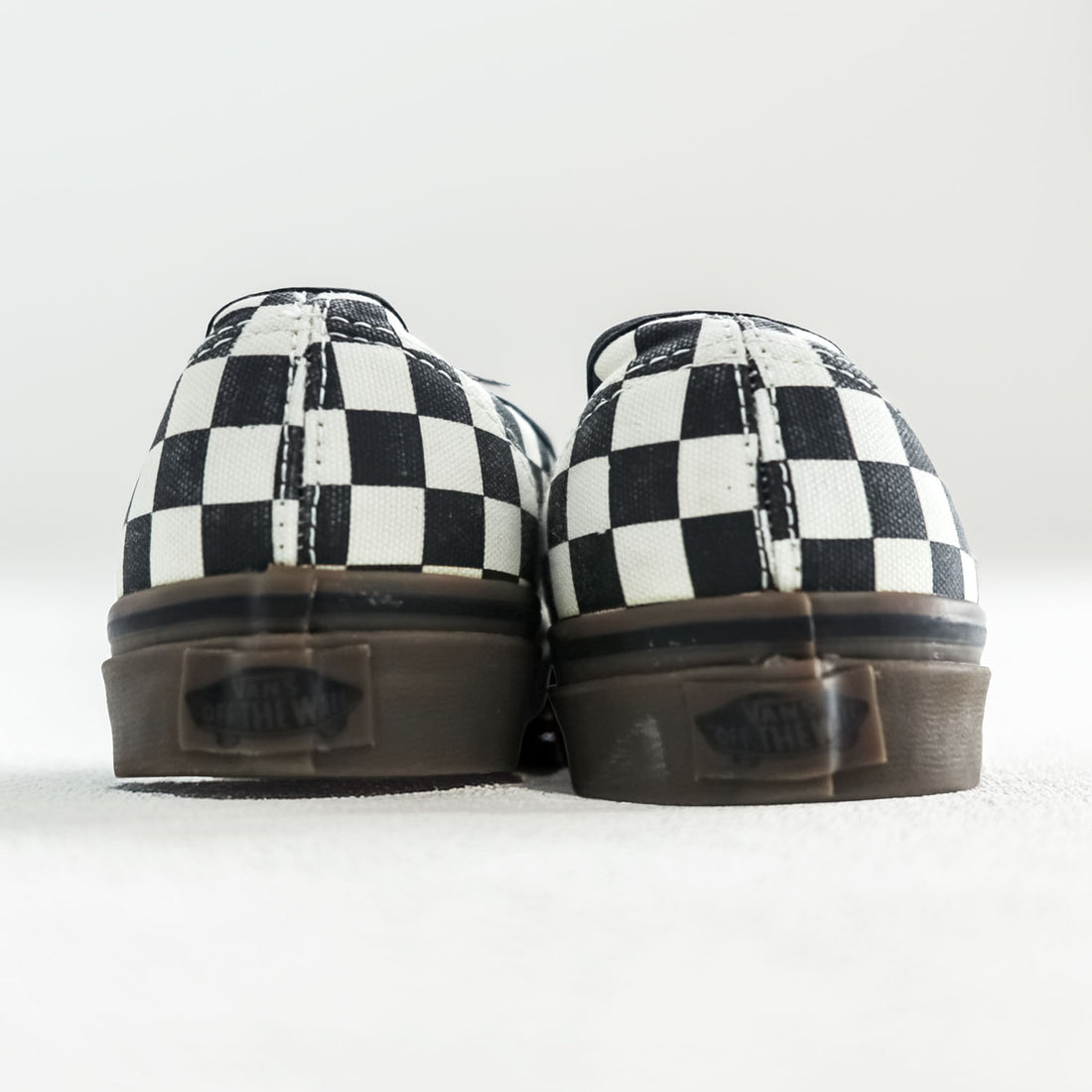 VANS オーセンティック AUTHENTIC ローカットスニーカー 27cm キャンバス フラッグチェック ガムソール